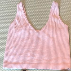 White cropped cami